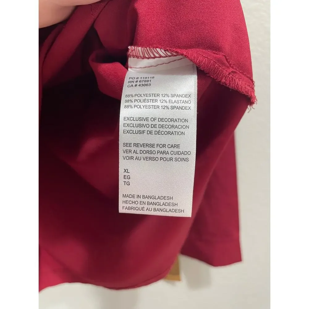 Umbro Cranberry Red Half Zip Pullover Jacket Kids Size XL Lightweight Activewear
